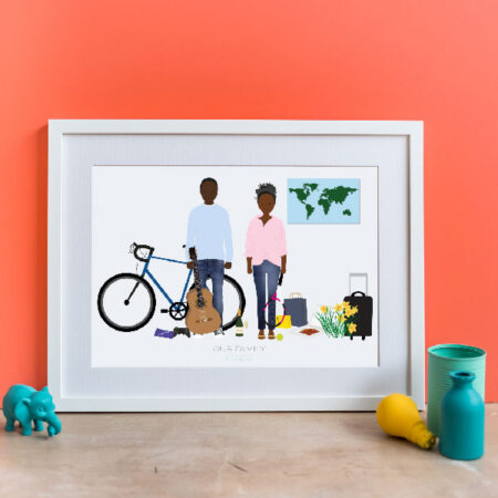 Framed DIY Family Portrait