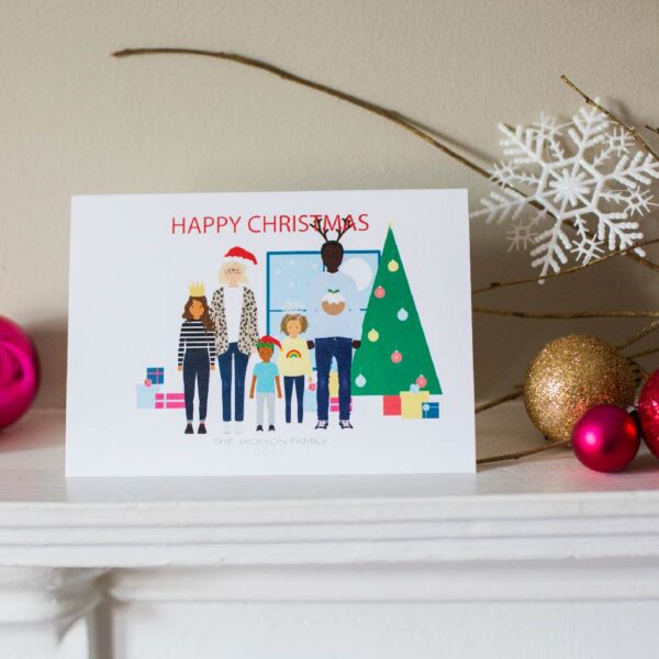 Personalised Family Christmas Card