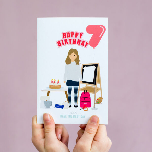 Happy Birthday Card - age 7